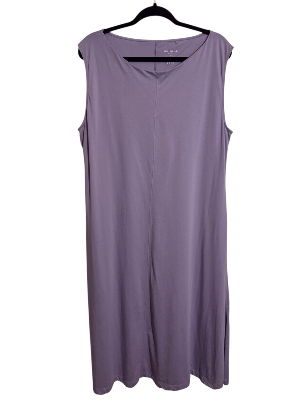 MM LaFleur Size XXL Light Orchid Milano Drape Midi Dress Purple Organic Cotton